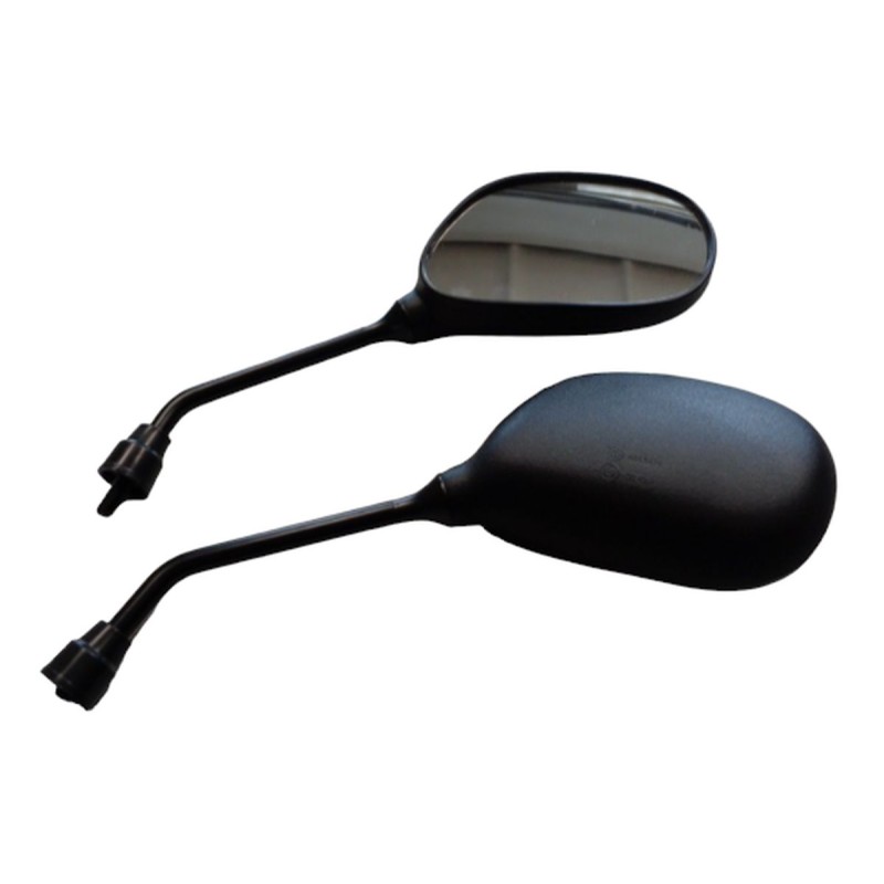 Lusterko uniwersalne do skuterów owalne lewe i prawe (komplet) - czarne