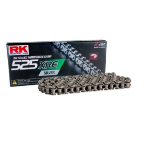 RK ŁAŃCUCH NAPĘDOWY 525XRE-108 (XW-RING) ZAKUWKA (CLF) W ZESTAWIE KOLOR STANDARD (DO 1000 CCM) (42 KN)