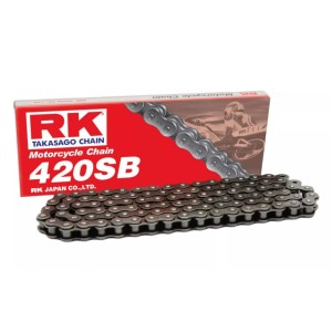 rk łańcuch napędowy 420sb-120 zapinka (cl) w zestawie kolor standard (pojemność: do 125 ccm) (18,5 kn)