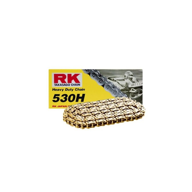 RK ŁAŃCUCH NAPĘDOWY 530H-120 ZAPINKA (CL) W ZESTAWIE KOLOR STANDARD (DO 400 CCM) (34,3 KN)