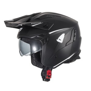 Kask UFO Sheratan Jet/Trial z blendą przeciwsłoneczną, kolor czarny, rozmiar M - Kolekcja 2024