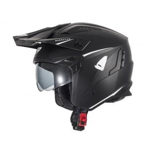 UFO KASK SHERATAN JET / TRIAL Z BLENDĄ PRZECIWSŁONECZNĄ CZARNY XXL
