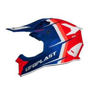 Kask UFO Intrepid Cross czerwono-niebiesko-biały rozmiar S - Kolekcja 2024