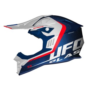 UFO KASK INTREPID CROSS KOLOR BIAŁY/NIEBIESKI/CZERWONY FLUO ROZMIAR L ( ECE 22R06 ) - KOLEKCJA 2024