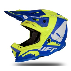 Kask UFO Echus Cross Niebieski/Żółty Fluo Rozmiar S - Kolekcja 2024