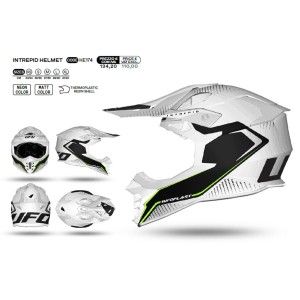 UFO Kask Intrepid Cross Biały/Czarny Rozmiar L - Kolekcja 2024