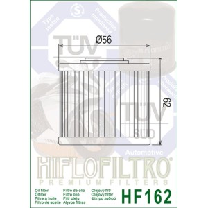 Filtr oleju HIFLO HF 162 do BMW R 1300 GS '22-'24