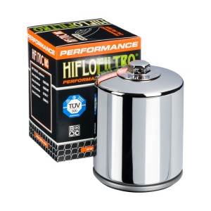 Filtr oleju HF170CRC Racing Harley-Davidson chromowany - Hiflo