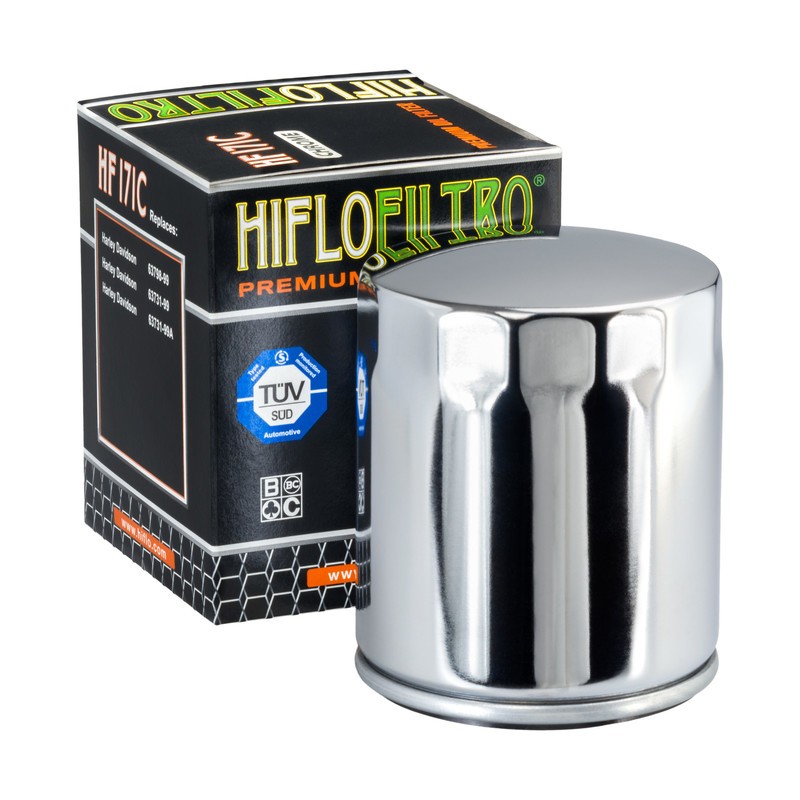 Filtr oleju HIFLO HF 171 Harley-Davidson (chromowany)
