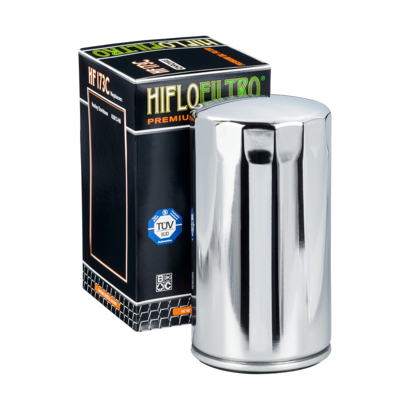 Filtr oleju HIFLO HF 173C do Harley-Davidson EVO (chromowany)
