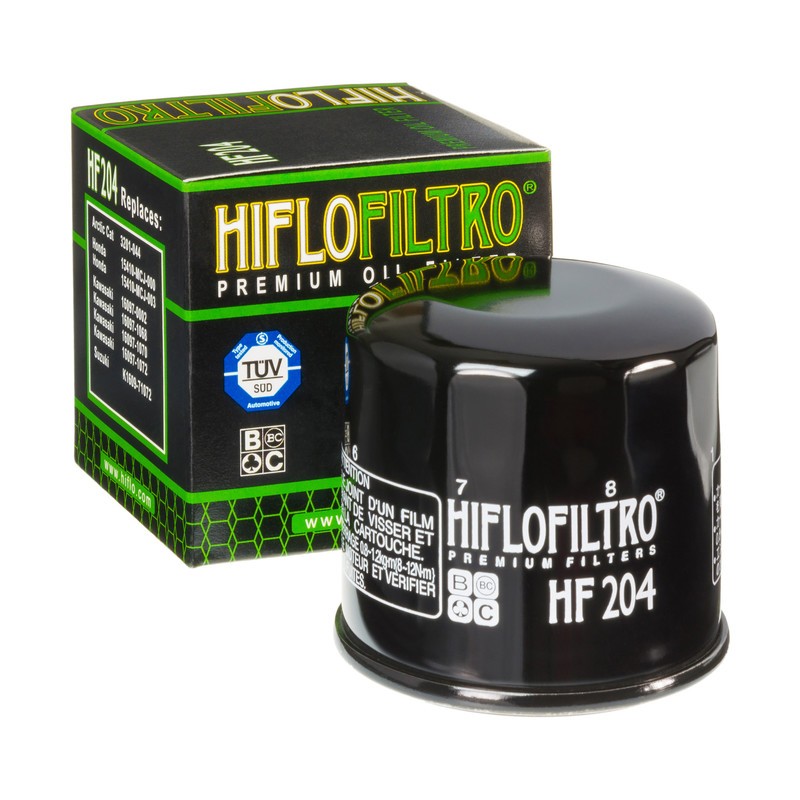 Filtr oleju HIFLO HF 204 do motocykli Honda, Kawasaki, Yamaha