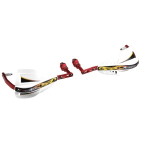 ACCEL OSŁONY RĄK (HANDBARY) Z MOCOWANIEM ALUMINIOWYM ENDURO 28MM - KOLOR CZARNY/POMARAŃCZOWY