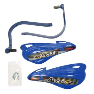 Osłony Rąk z Mocowaniem Aluminiowym ATV - Alu-Niebieski, Plastik-Niebieski