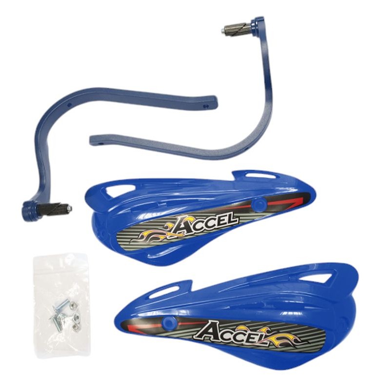 Osłony Rąk z Mocowaniem Aluminiowym ATV - Alu-Niebieski, Plastik-Niebieski