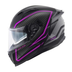 Kask Kappa KV52 Kronos - czarny tytanowy fuchsia mat carbon look - rozmiar 58/M