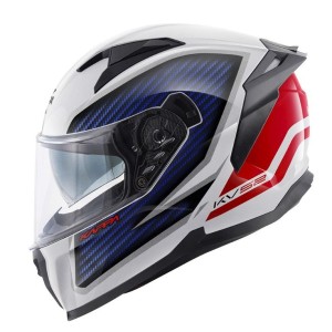 Kask Kappa KV52 Kronos Integralny Biały/Czerwony/Niebieski Carbon Look Rozmiar 60/L