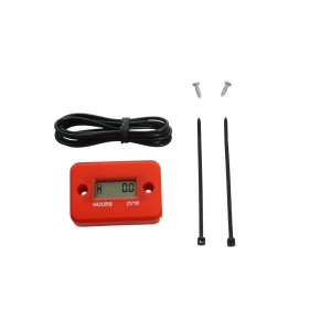 Promx Licznik motogodzin indukcyjny wodoodporny PR06 kolor czerwony