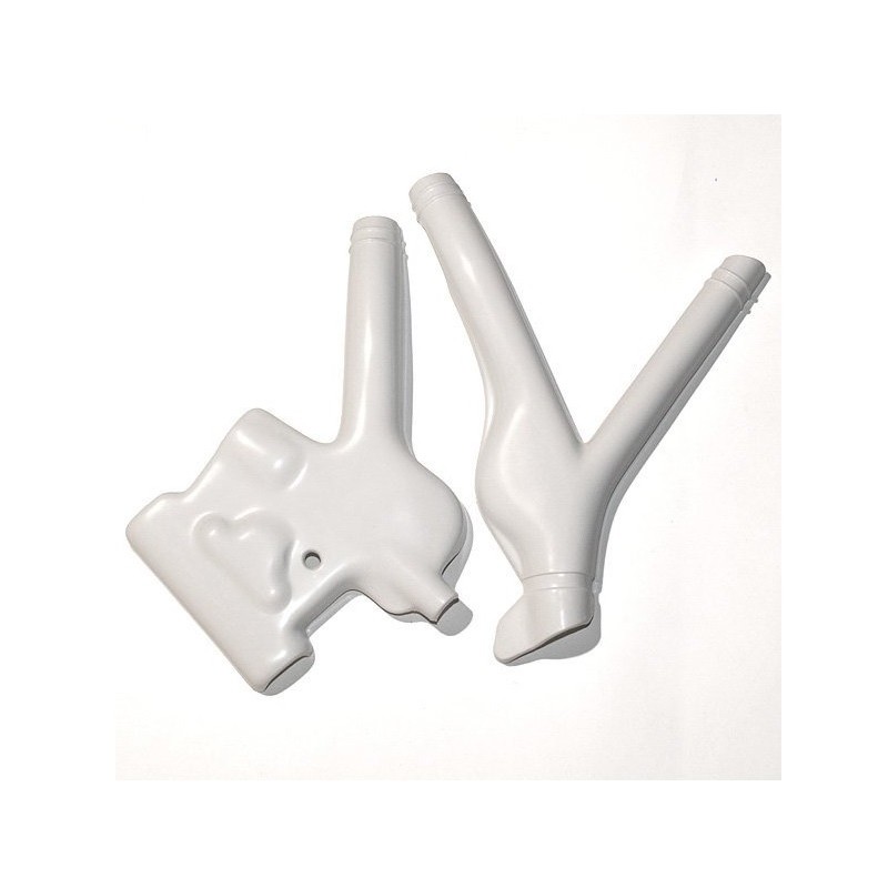 Osłona ramy Honda XR 600 R '88-'02 kolor biały - UFO