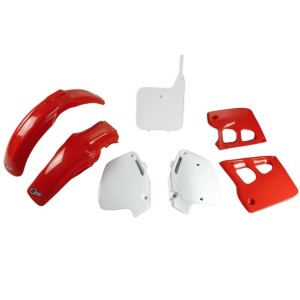 Komplet plastików UFO z osłonami teleskopów do Hondy CR 125 '91-'92, CR 250 '90-'91