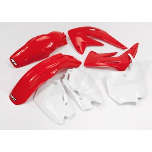 Komplet plastików UFO do Honda CR 85 '03-'17 w kolorze OEM (czerwony/biały)