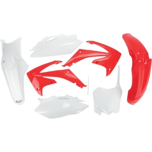 Komplet plastików Honda CRF 450 R '09-'10, CRF 250 '10 kolor OEM (czerwony/biały) - HO113E999