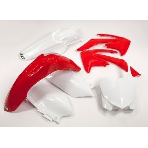 UFO Komplet Plastików Honda CRF 250R '11-'13, CRF 450R '11-'12 Kolor OEM (Czerwony/Biały)