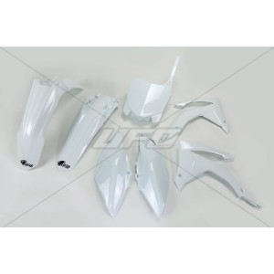 UFO Komplet Plastików Honda CRF 450R '13-'16, CRF 250R '14-'17 Biały