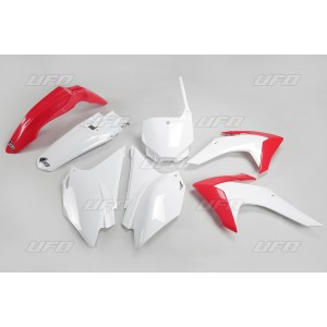 UFO Komplet plastików Honda CRF 230 '15-'18 kolor OEM (czerwony/biały)