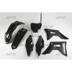 UFO KOMPLET PLASTIKÓW HONDA CRF 250R '18-'21, CRF 450R '17-'20 - KOLOR CZARNY