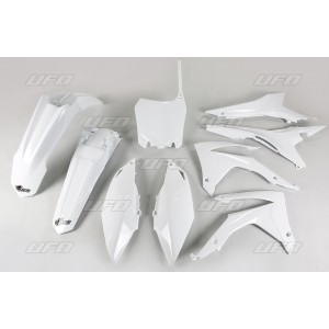 Komplet plastików Honda CRF 250R 14-17, CRF 450R 13-16 biały | HO121E041