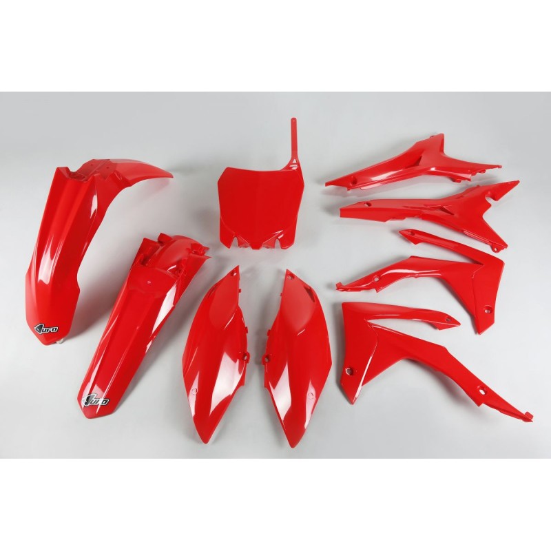 UFO KOMPLET PLASTIKÓW HONDA CRF 250R '14-17, CRF 450R '13-16 | KOLOR CZERWONY