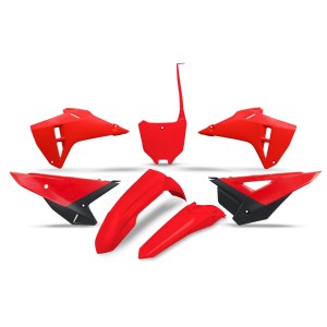 Komplet plastików UFO do HONDA CRF 250R / 450R '25-'26 czerwony/czarny