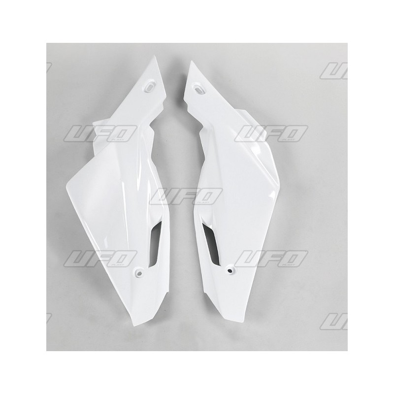 UFO BOCZKI TYLNE HUSQVARNA TC/TE '08-'12 KOLOR BIAŁY