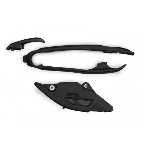 UFO KOMPLET ŚLIZG + PROWADNICA ŁAŃCUCHA HUSQVARNA TC 125 / 250 '23-'24, TE 150 / 250 / 300 '24, FC / TX / FX / FE 300 / 350 /