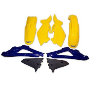 Komplet plastików Husqvarna TC 125/250 '05-07 OEM (żółty/niebieski/grafitowy)