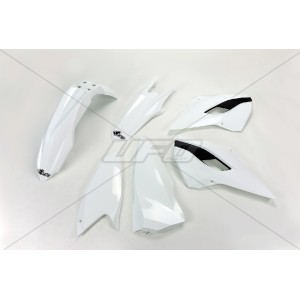 Komplet plastików Husqvarna TE/FE 125/250/300/350/450 '14 biały OEM