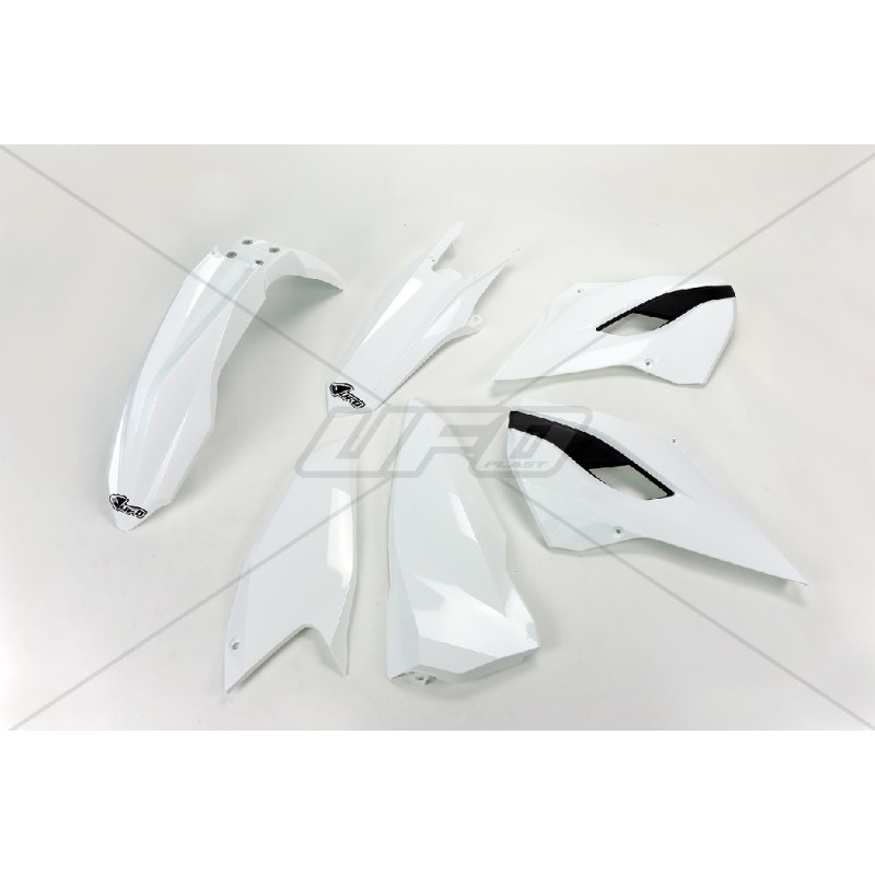 Komplet plastików Husqvarna TE/FE 125/250/300/350/450 '14 biały OEM