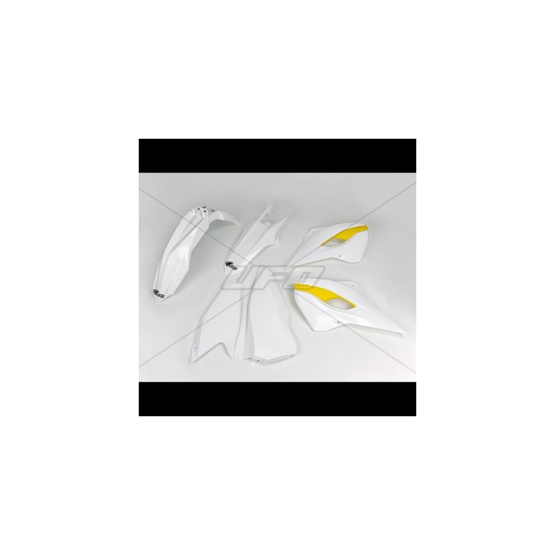 Komplet plastików Husqvarna TE/FE 125/250/300/350/450 '15-'16 kolor OEM '15 (biały/żółty)