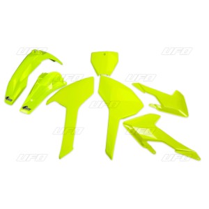 Komplet plastików Husqvarna TC/FC 125/250/300/350/450 '16-'18 Żółty Fluo