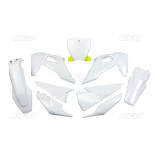 UFO Komplet Plastików Husqvarna TC 125/250 '19-'22, FC 250/350/450 '19-'22 Biały OEM
