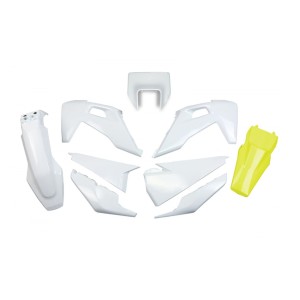 UFO Komplet Plastików Husqvarna TE 150 / 250 / 300 '20-'23, FE 250 / 350 / 450 / 501 '20-'23 Biały