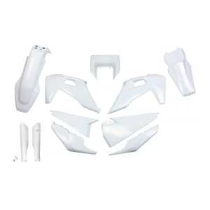 UFO Komplet Plastików z Osłonami Teleskopów Husqvarna TX/TE 125/150/250/300 '20-'22, FE 250