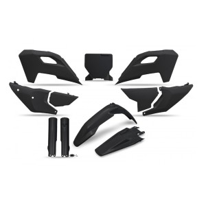 UFO KOMPLET PLASTIKÓW Z OSŁONAMI TELESKOPÓW HUSQVARNA TC 125 / 250 '23-'24, FC 250 / 350 / 450 '23