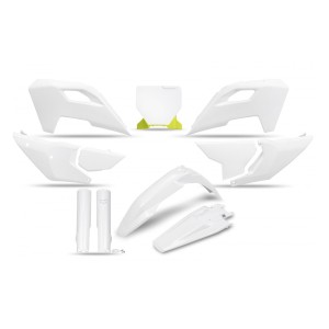 Komplet plastików UFO z osłonami teleskopów Husqvarna TC 125 / 250 '23-'24, FC 250 / 350 / 450 '23