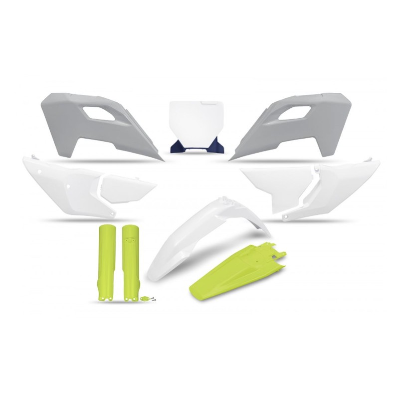 UFO Komplet plastików z osłonami teleskopów Husqvarna TC 125 / 250 '23-'24, FC 250 / 350 / 450 '23