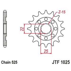 Zębatka przednia do Royal Enfield Himalayan, Scram, Continental, Interceptor 650