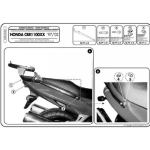 Kappa Stelaż Kufru Centralnego Honda CBR 1100XX (97-09)