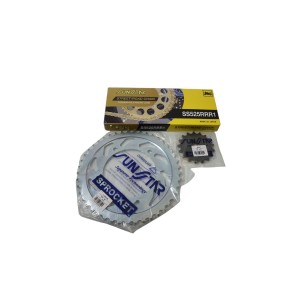 Zestaw napędowy Suzuki GSXR 750 06-10 Plus Złoty (17/45/116) - do 1100cc XW Ring