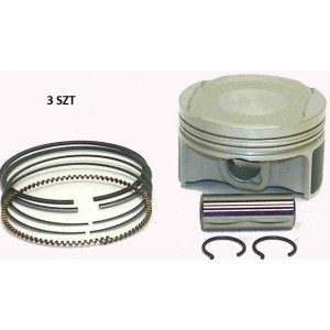 Komplet tłoków WOSSNER do Sea Doo Spark Ace '14-'19 (+0,50MM=74,50MM) - 3 sztuki