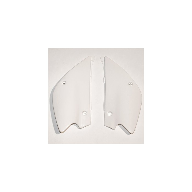 UFO BOCZKI TYLNE KAWASAKI KX 80 '98-'00, KX 85 '01-'13 KOLOR BIAŁY